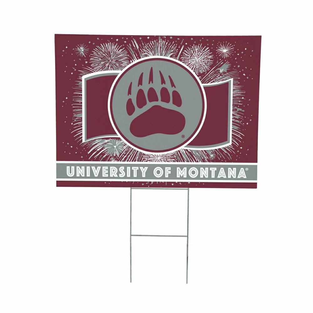 University of Montana Yard Sign, Patriotic, Collegiate, Home