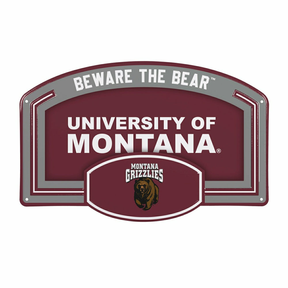 University of Montana USA Embossed Steel Wall Sign, 11" x 17", Collegiate, Home
