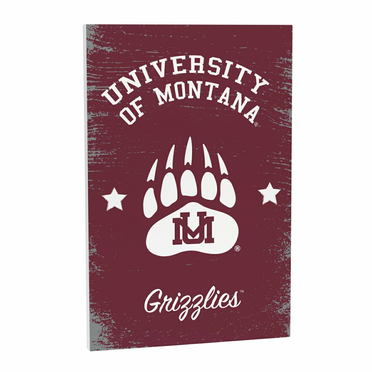 University of Montana Wood Wall Sign, 16x24, Collegiate, Home