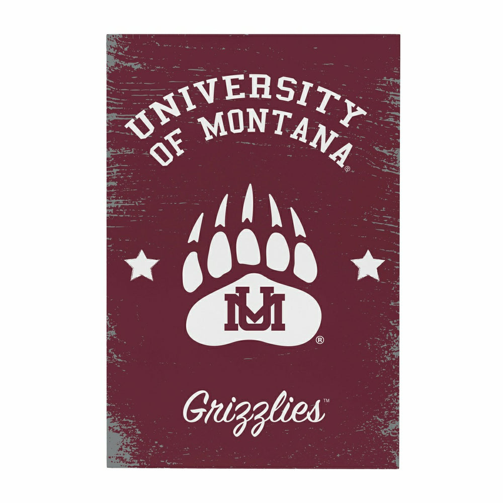 University of Montana Wood Wall Sign, 16x24, Collegiate, Home