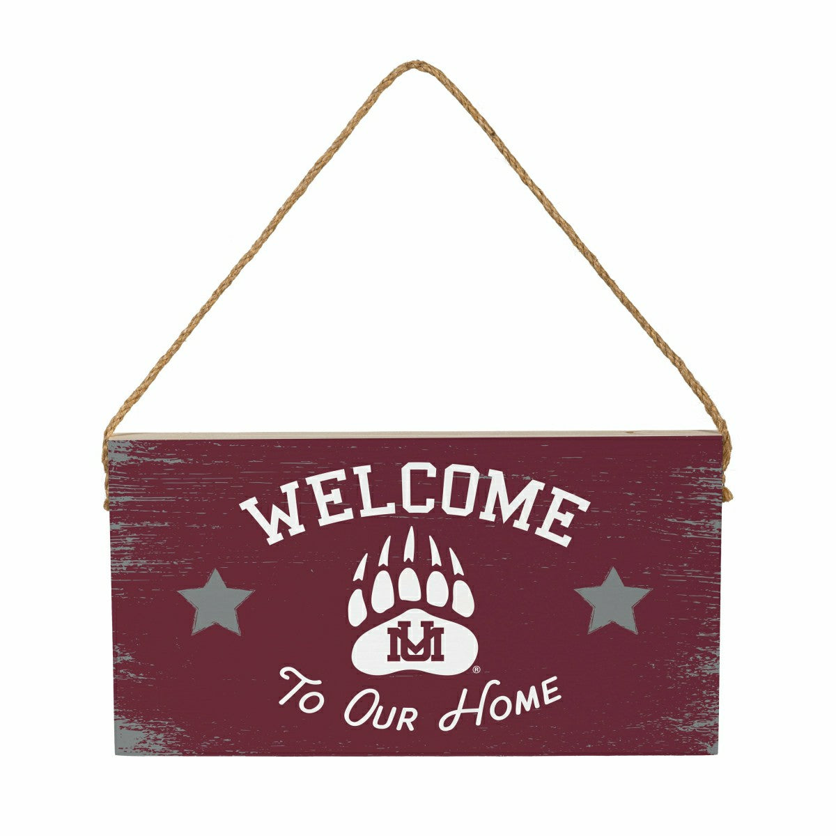 University of Montana Wood Wall Sign, 6x11, Collegiate, Home