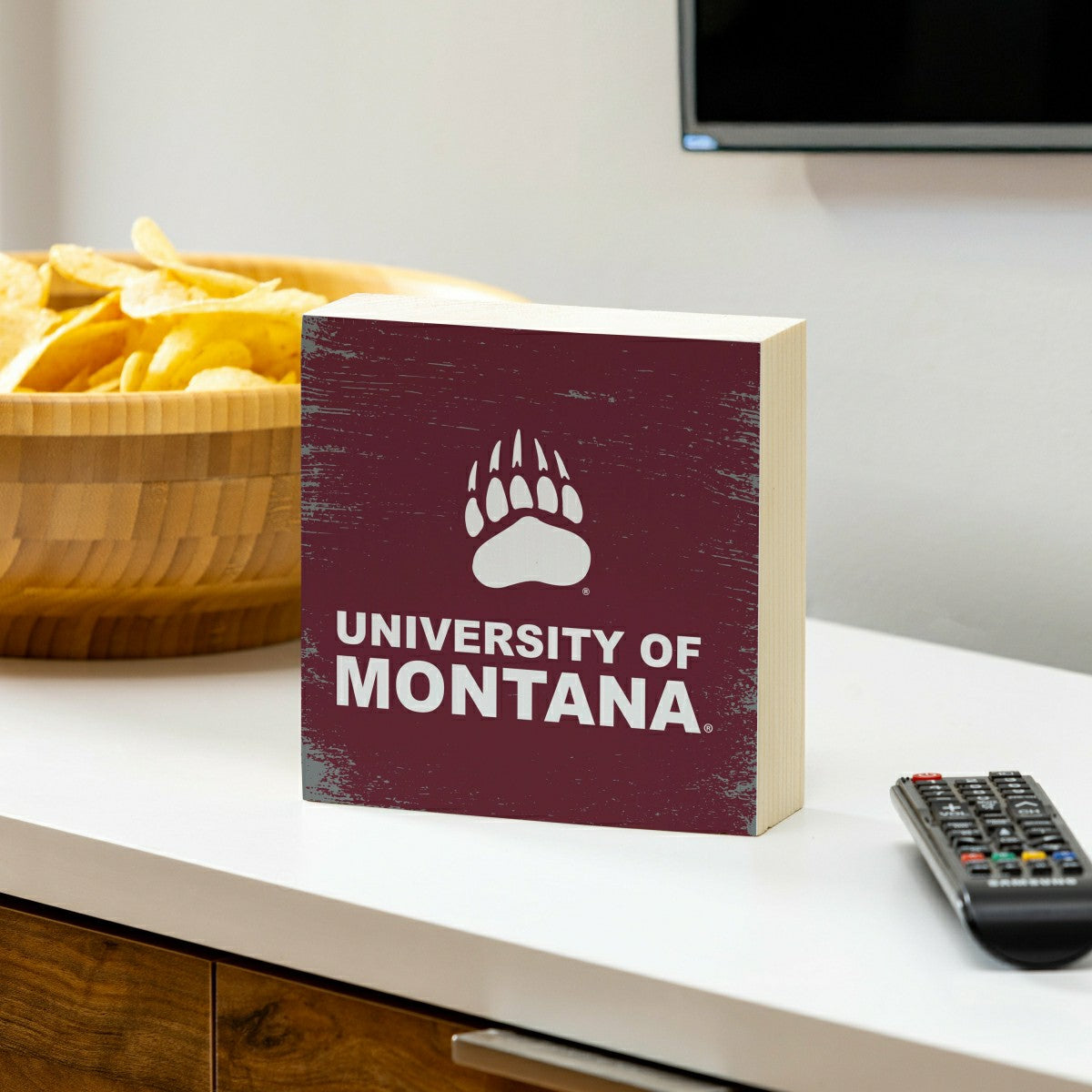 University of Montana Plock, Down Home Fans, 6x6, Collegiate, Home