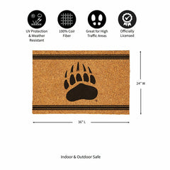 University of Montana Large One Color Coir Mat, 36"x24", Collegiate