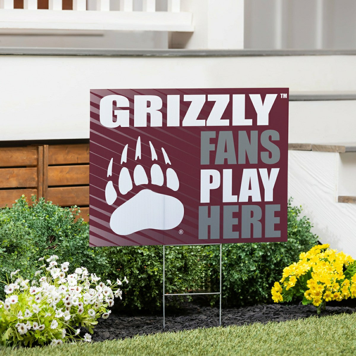 University of Montana Coroplast Yard Sign "Fans Play Here", Collegiate, Home