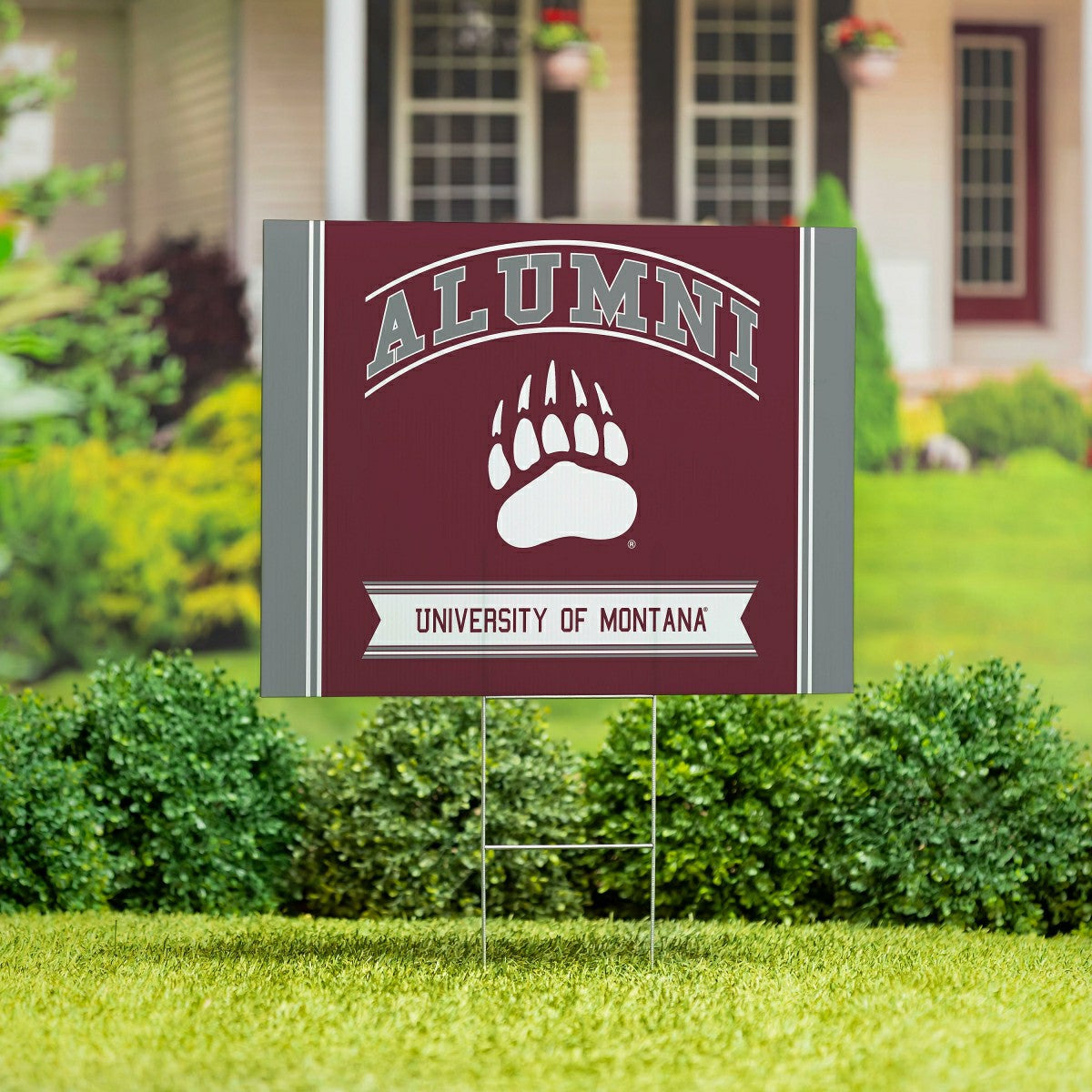 University of Montana Coroplast Yard Sign Alumni, Collegiate, Home
