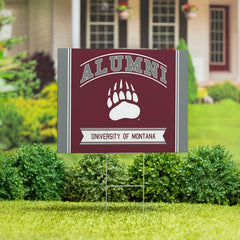 University of Montana Coroplast Yard Sign Alumni, Collegiate, Home