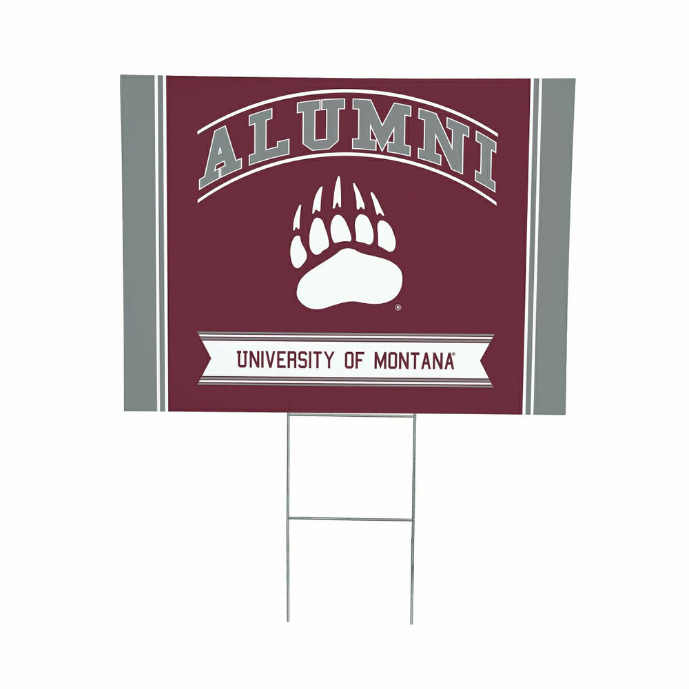 University of Montana Coroplast Yard Sign Alumni, Collegiate, Home
