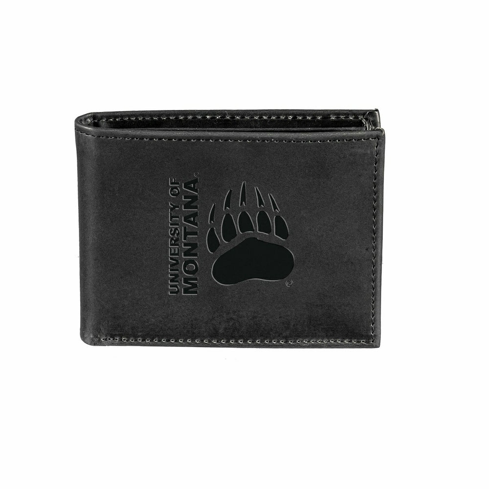 University of Montana, Bi-Fold Wallet, Black, Collegiate