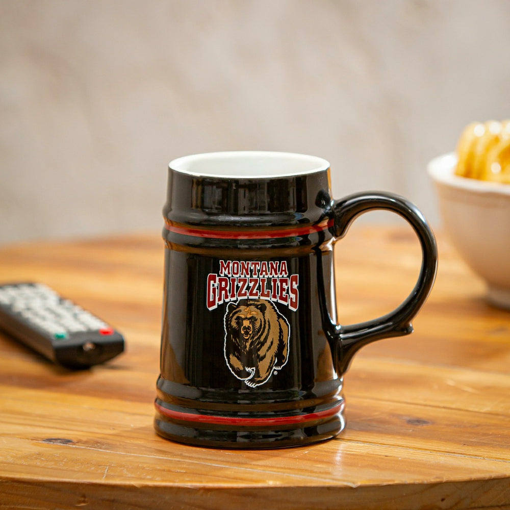 University of Montana Ceramic Stein Cup, 24oz, Collegiate, Home
