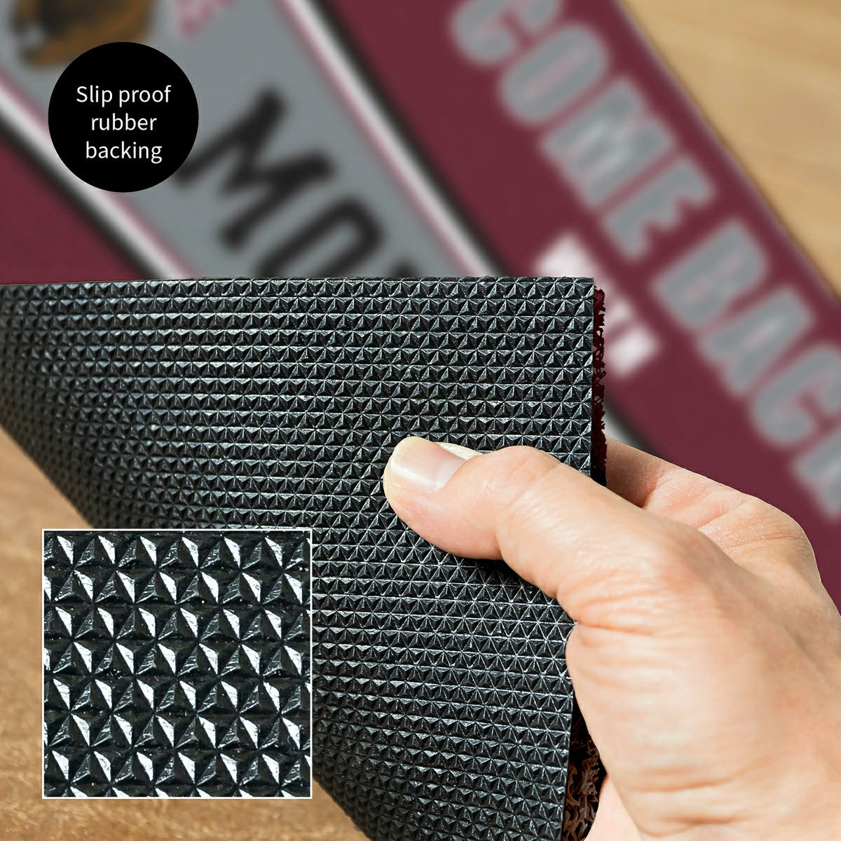 28" x 16" PVC Trapper Mat, Come Back with Tickets, University of Monta, Collegiate