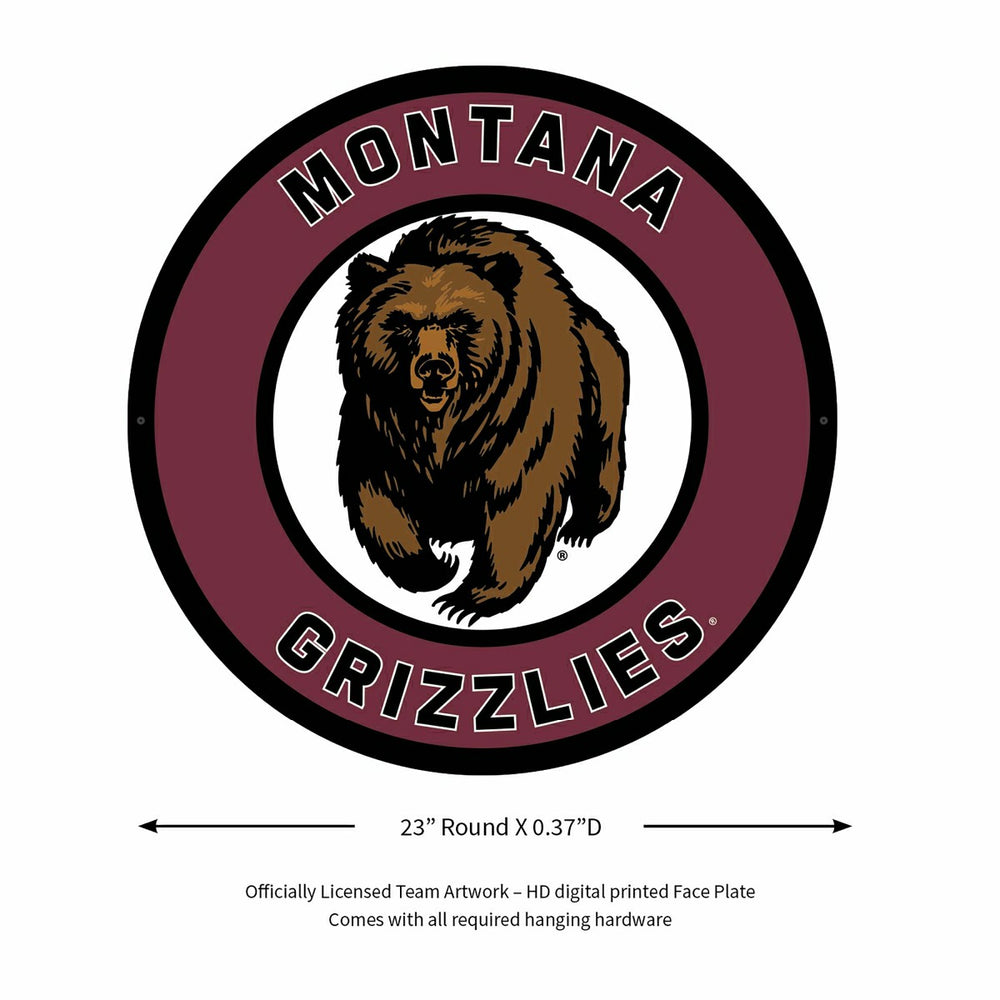 LED Wall Decor, Round, University of Montana, Collegiate, Home