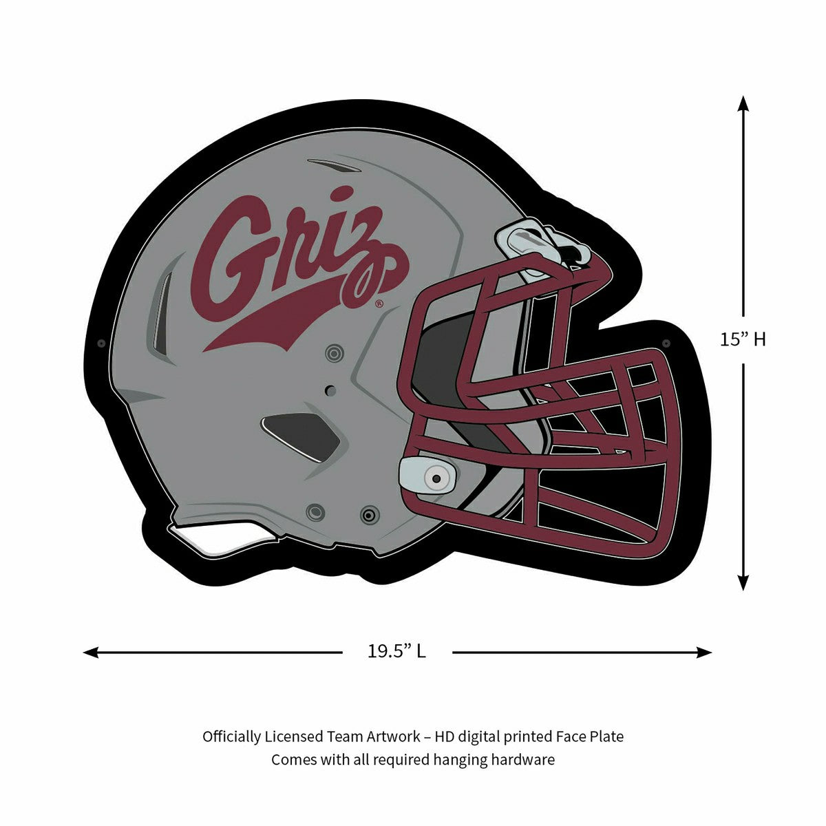 LED Wall Decor, Helmet, University of Montana, Collegiate, Home