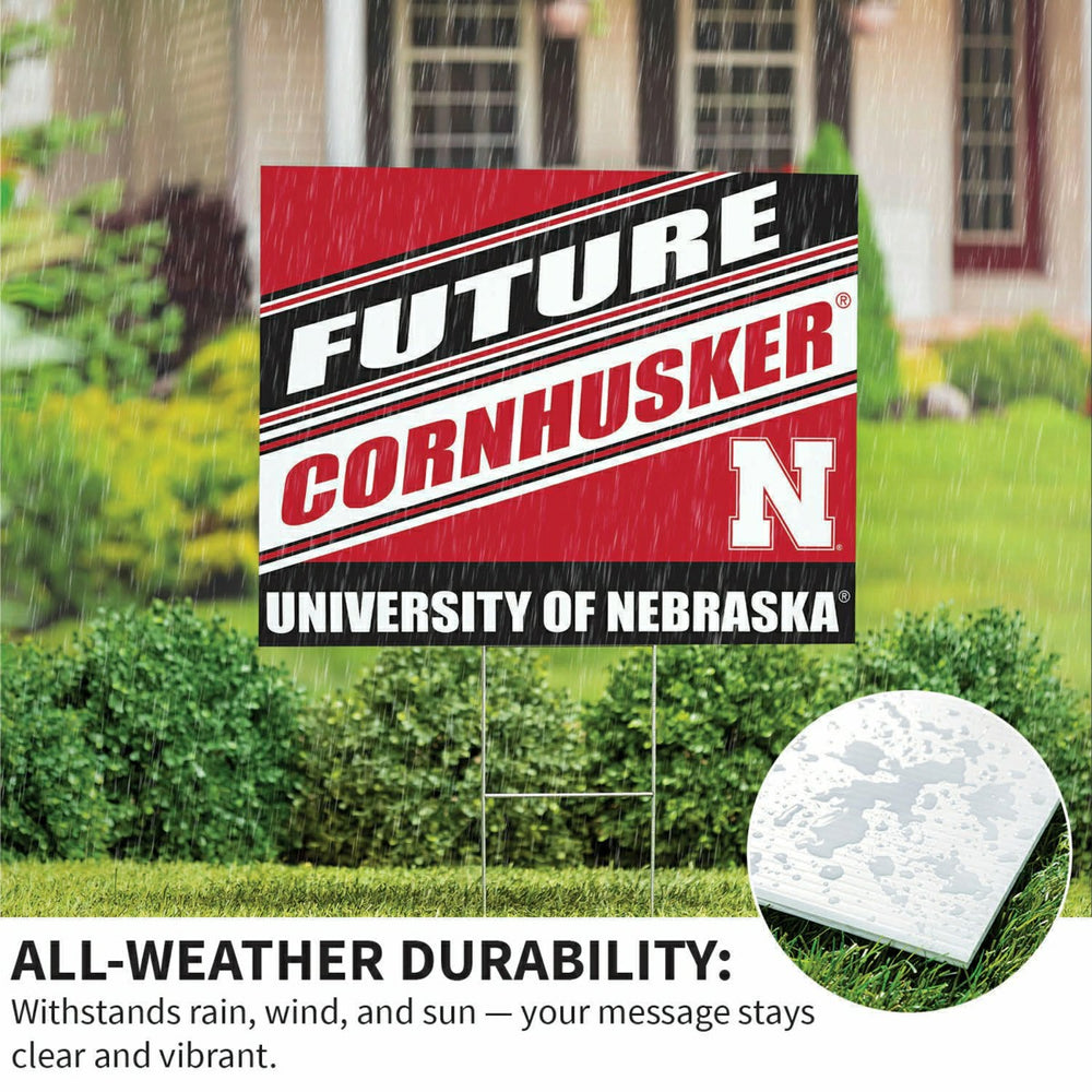 University of Nebraska Coroplast Yard Sign, Future Student, Collegiate, Home