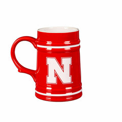 University of Nebraska Ceramic Stein Cup, 24oz, Collegiate, Home
