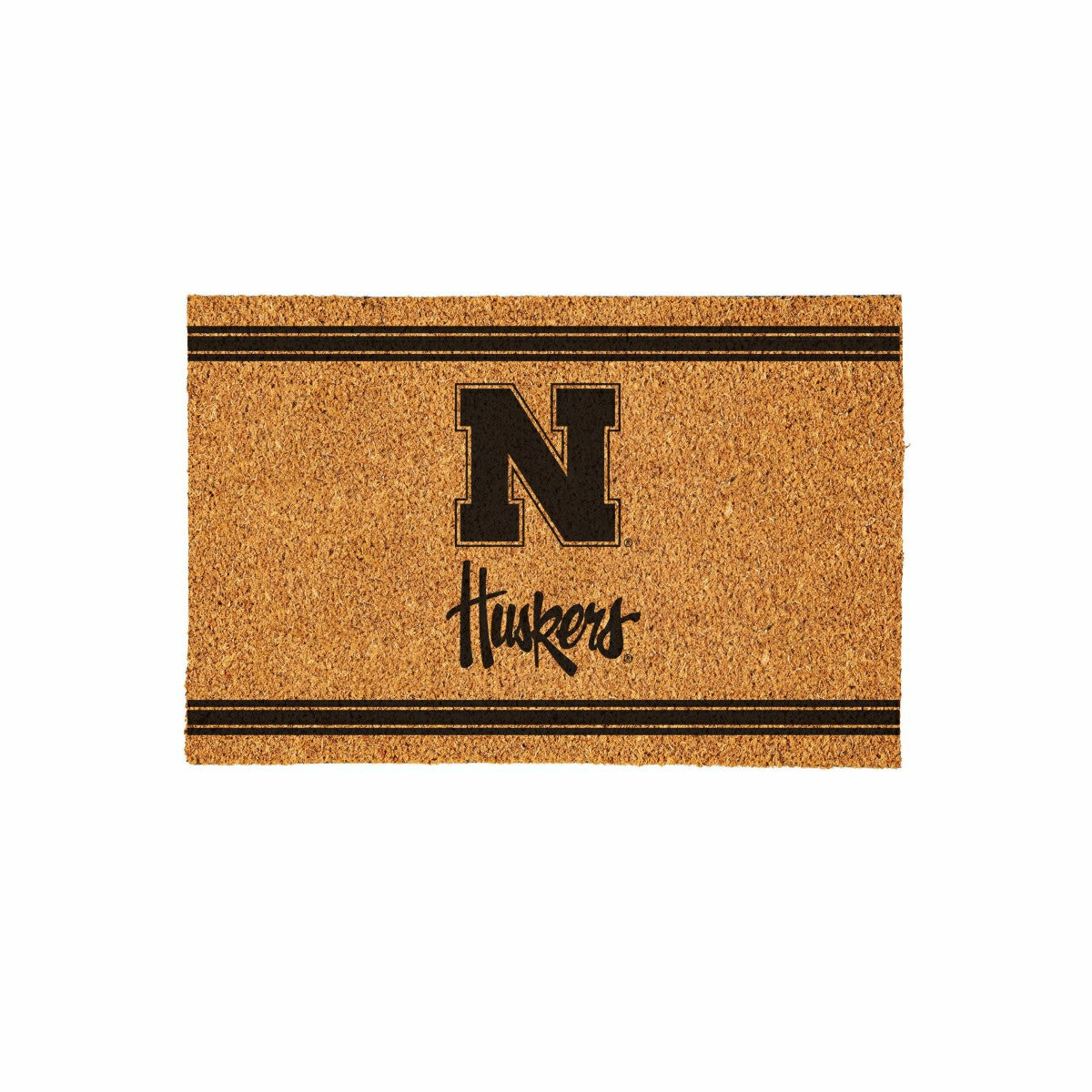 University of Nebraska Large One Color Coir Mat, 36"x24", Collegiate