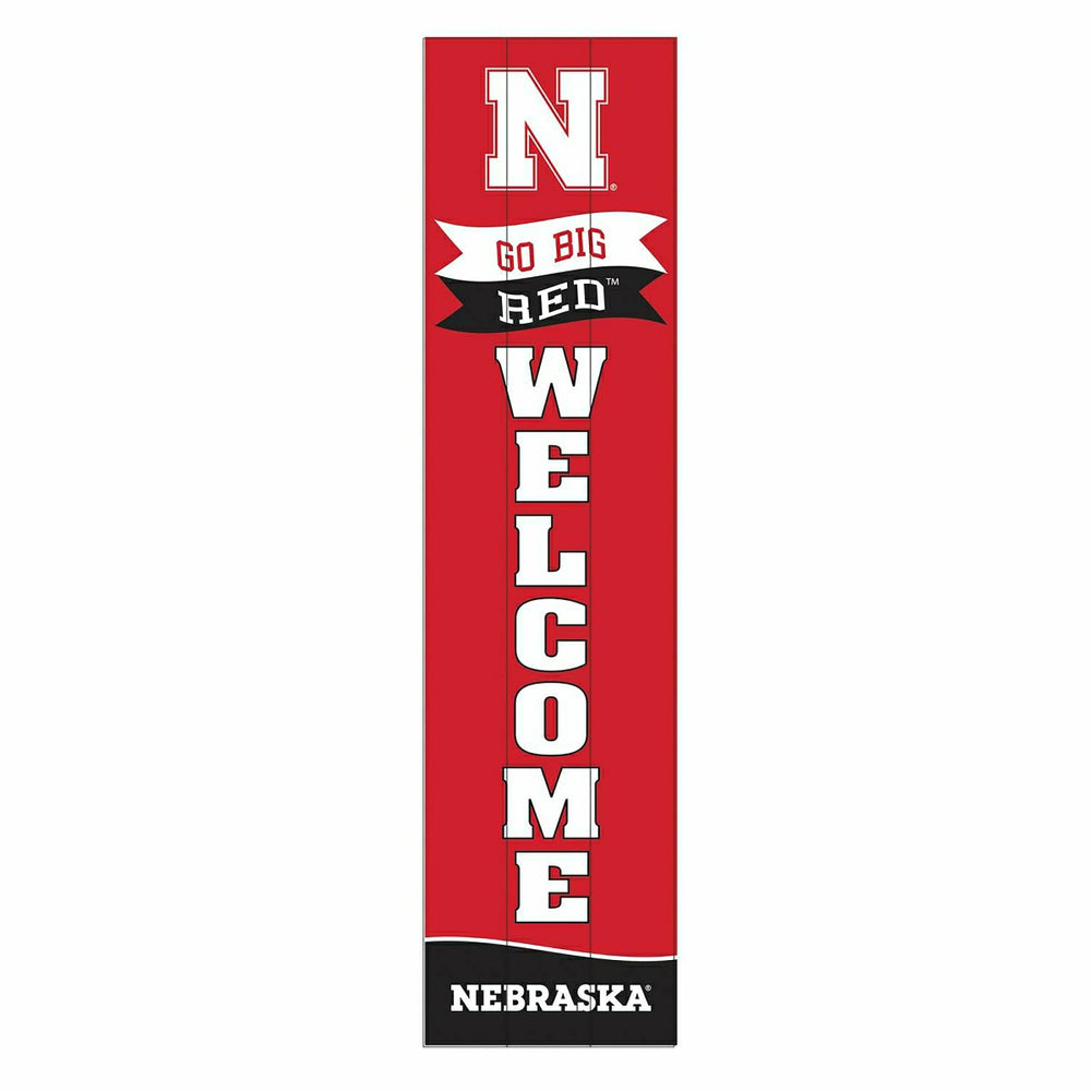 University of Nebraska Large Single Sided Leaner, 46", Collegiate, Home