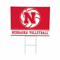 University of Nebraska Yard Sign, Volleyball, Collegiate, Home