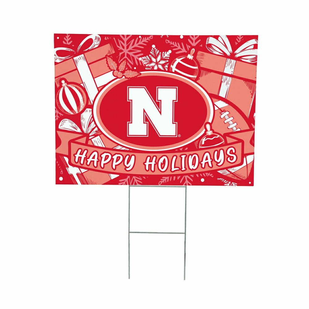 University of Nebraska Yard Sign, Holiday, Collegiate, Home