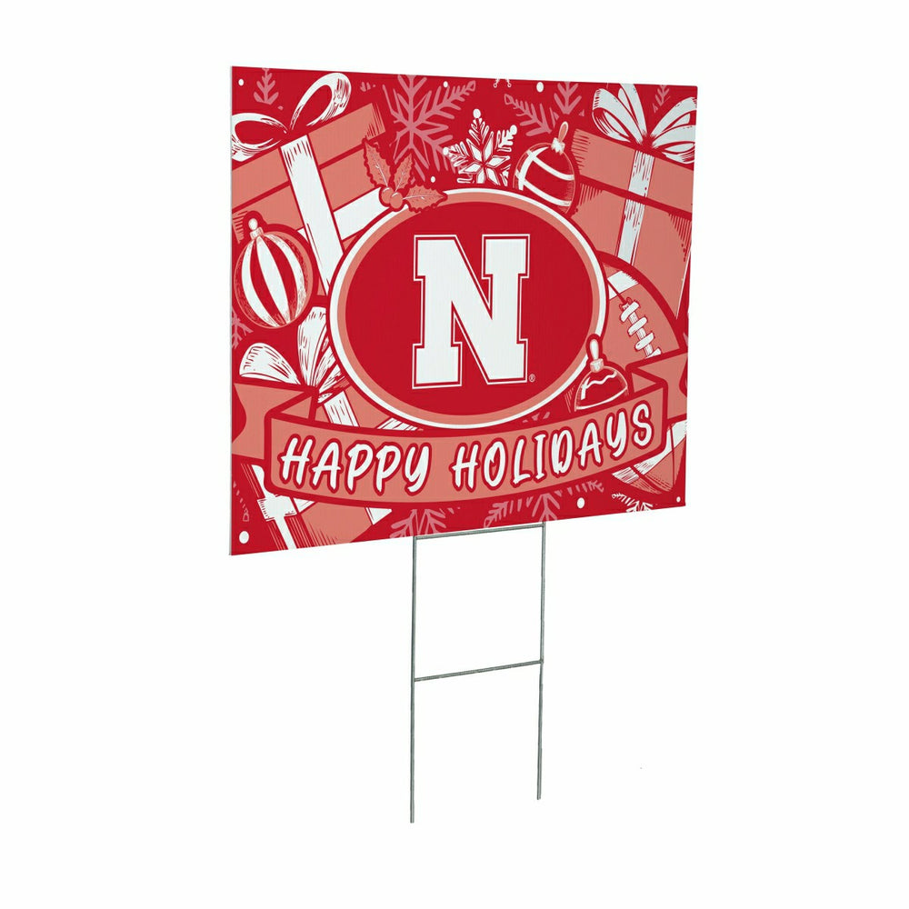 University of Nebraska Yard Sign, Holiday, Collegiate, Home