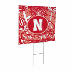 University of Nebraska Yard Sign, Holiday, Collegiate, Home