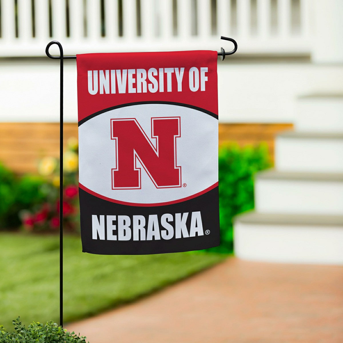 University of Nebraska Suede Garden Flag, Collegiate, Home