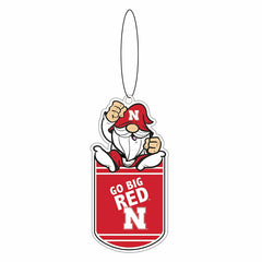 University of Nebraska Gift Tag Ornament, Gnome Fan, Collegiate, Home
