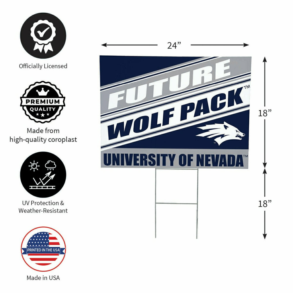 University of Nevada Coroplast Yard Sign, Future Student, Collegiate, Home