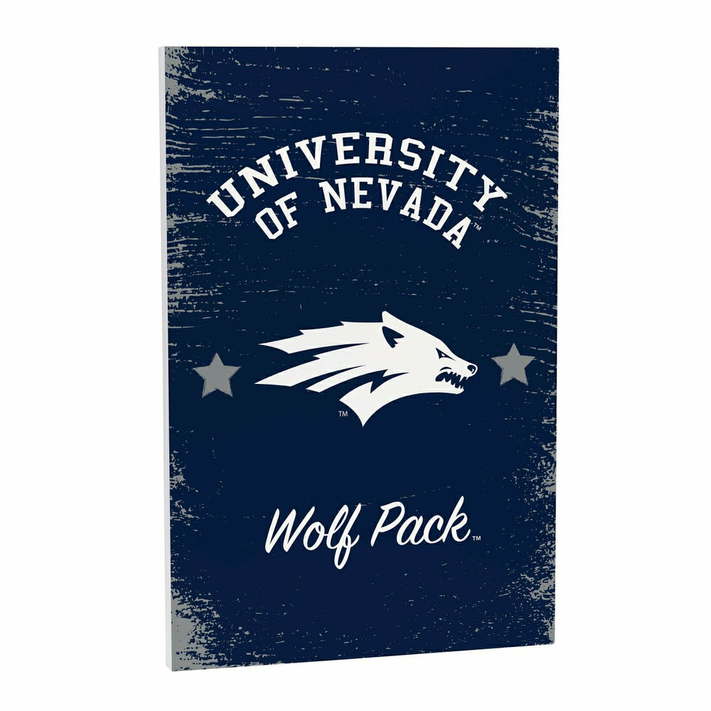 University of Nevada Wood Wall Sign, 16x24, Collegiate, Home