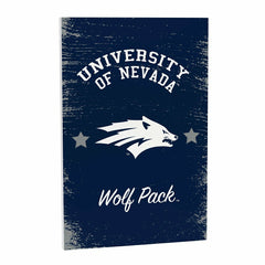 University of Nevada Wood Wall Sign, 16x24, Collegiate, Home