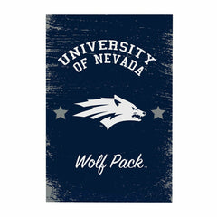 University of Nevada Wood Wall Sign, 16x24, Collegiate, Home