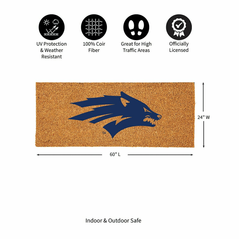 University of Nevada Extra Large Full Color Coir Mat, 60"x24", Collegiate