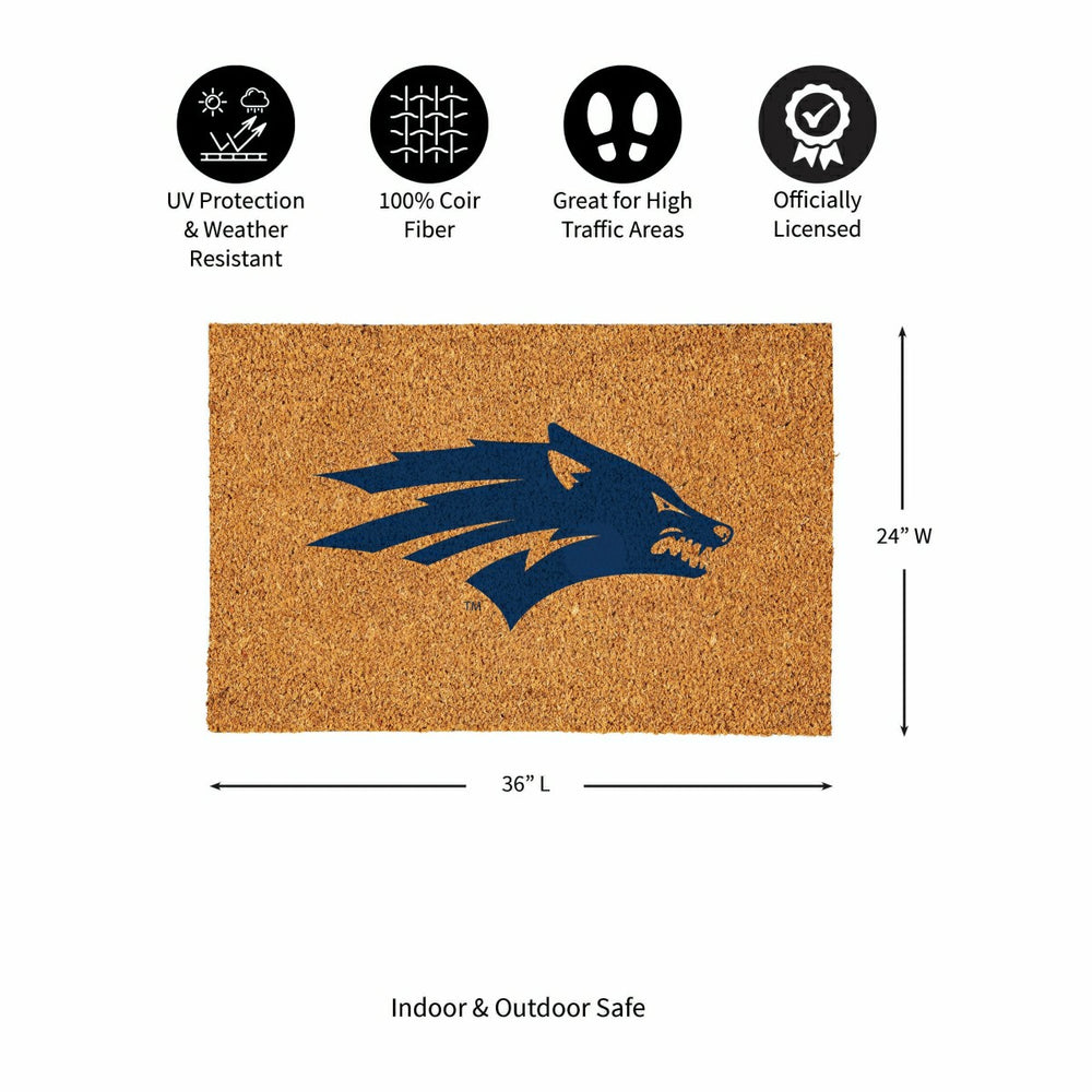 University of Nevada Large Full Color Coir Mat, 36"x24", Collegiate