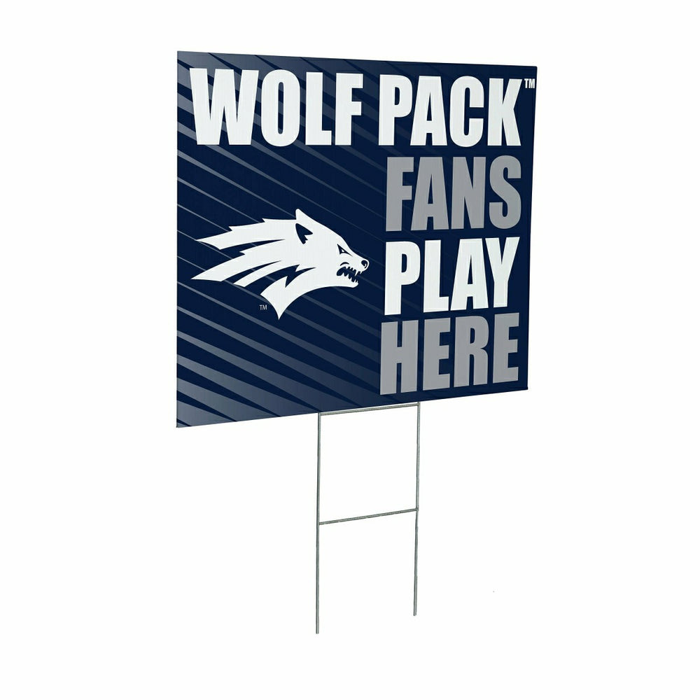 University of Nevada Coroplast Yard Sign "Fans Play Here", Collegiate, Home