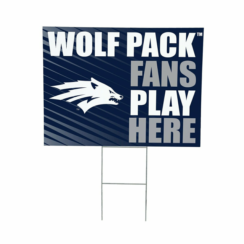 University of Nevada Coroplast Yard Sign "Fans Play Here", Collegiate, Home