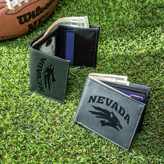 University of Nevada, Reno, Bi-Fold and Tri-Fold Wallet Gift Set, Blac, Collegiate, Home