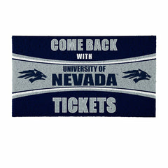 28" x 16" PVC Trapper Mat, Come Back with Tickets, University of Nevad, Collegiate