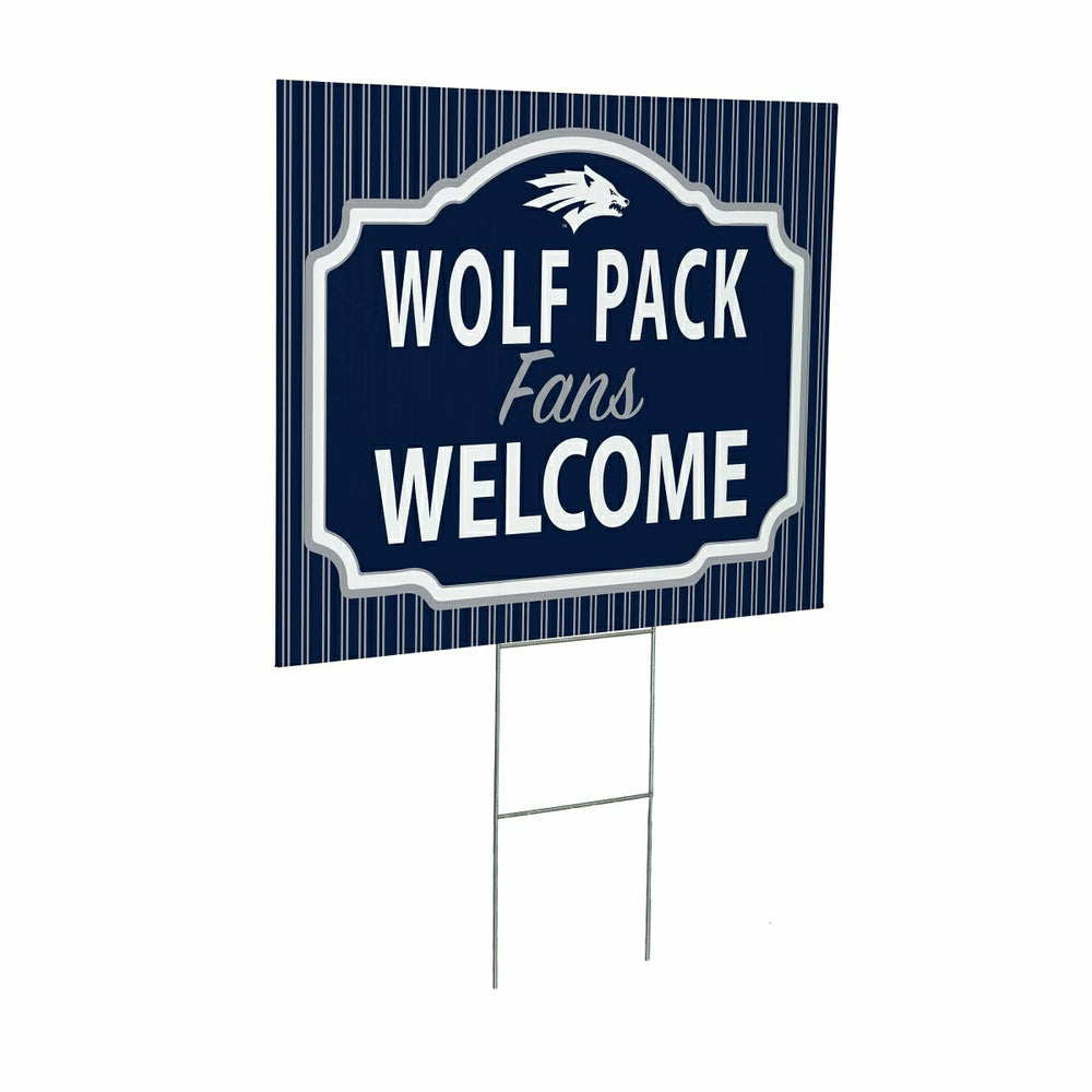 University of Nevada Coroplast Yard Sign, "Fans Welcome", Collegiate, Home