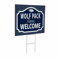 University of Nevada Coroplast Yard Sign, "Fans Welcome", Collegiate, Home