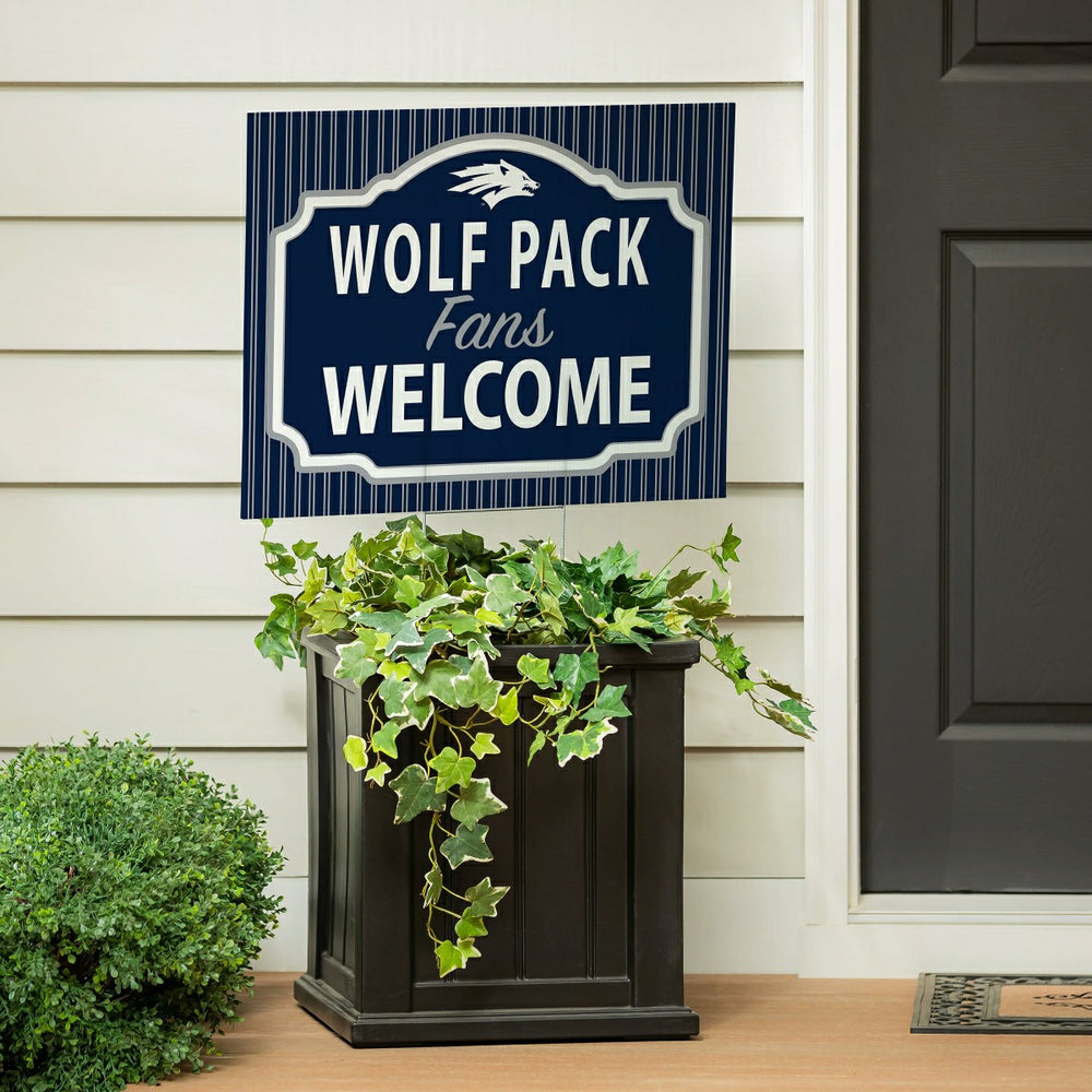 University of Nevada Coroplast Yard Sign, "Fans Welcome", Collegiate, Home