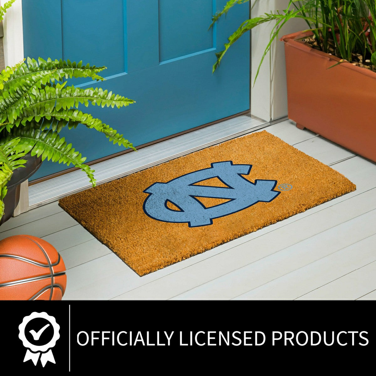Coir Mat, 16"x28", University of North Carolina, Collegiate