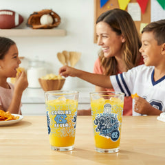 University of North Carolina 16oz Glass pint, Set of 2, Collegiate, Home