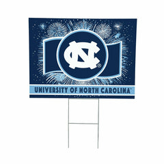 University of North Carolina Yard Sign, Patriotic, Collegiate, Home