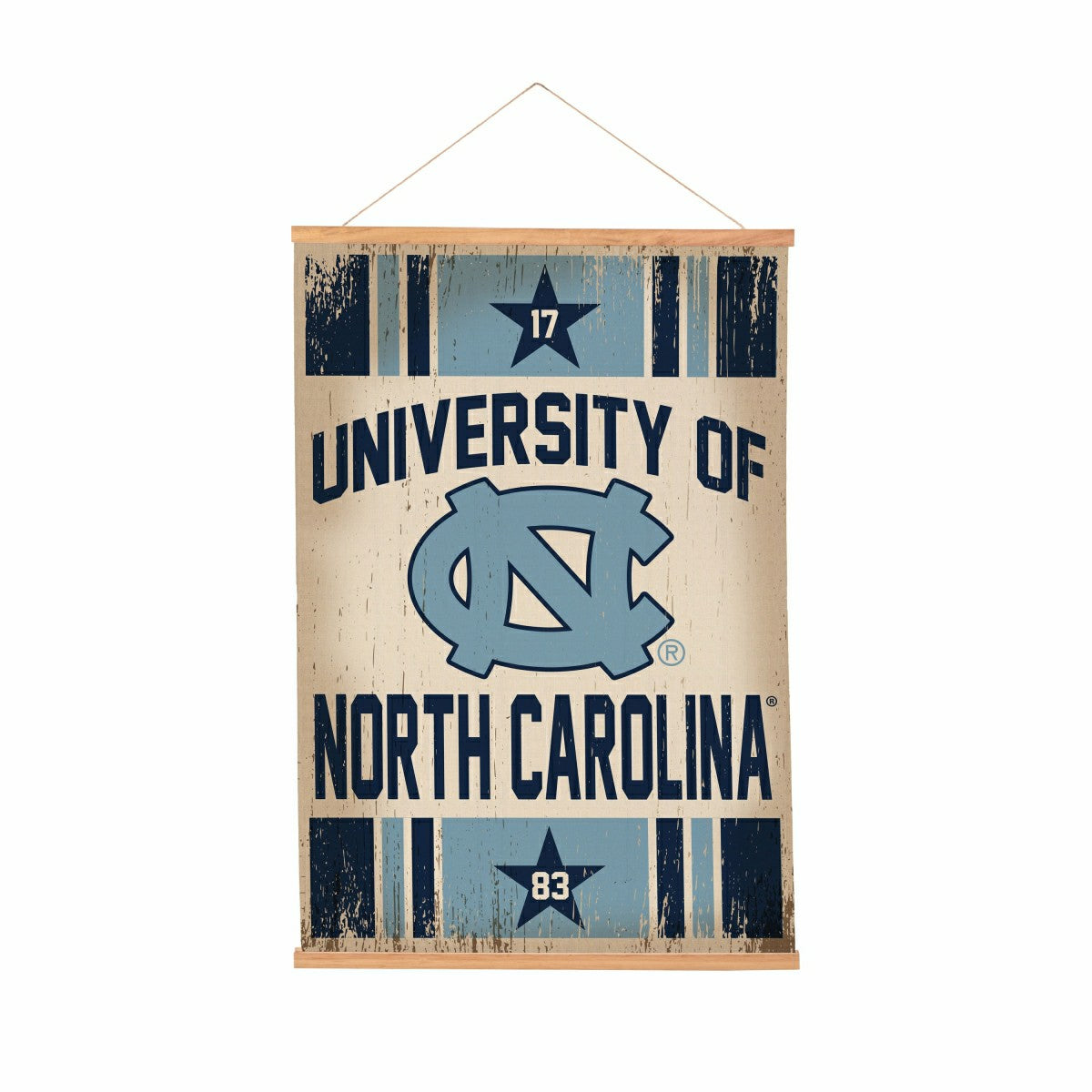 University of North Carolina, Canvas Wall Tapestry, Medium, 36x24, Collegiate, Home