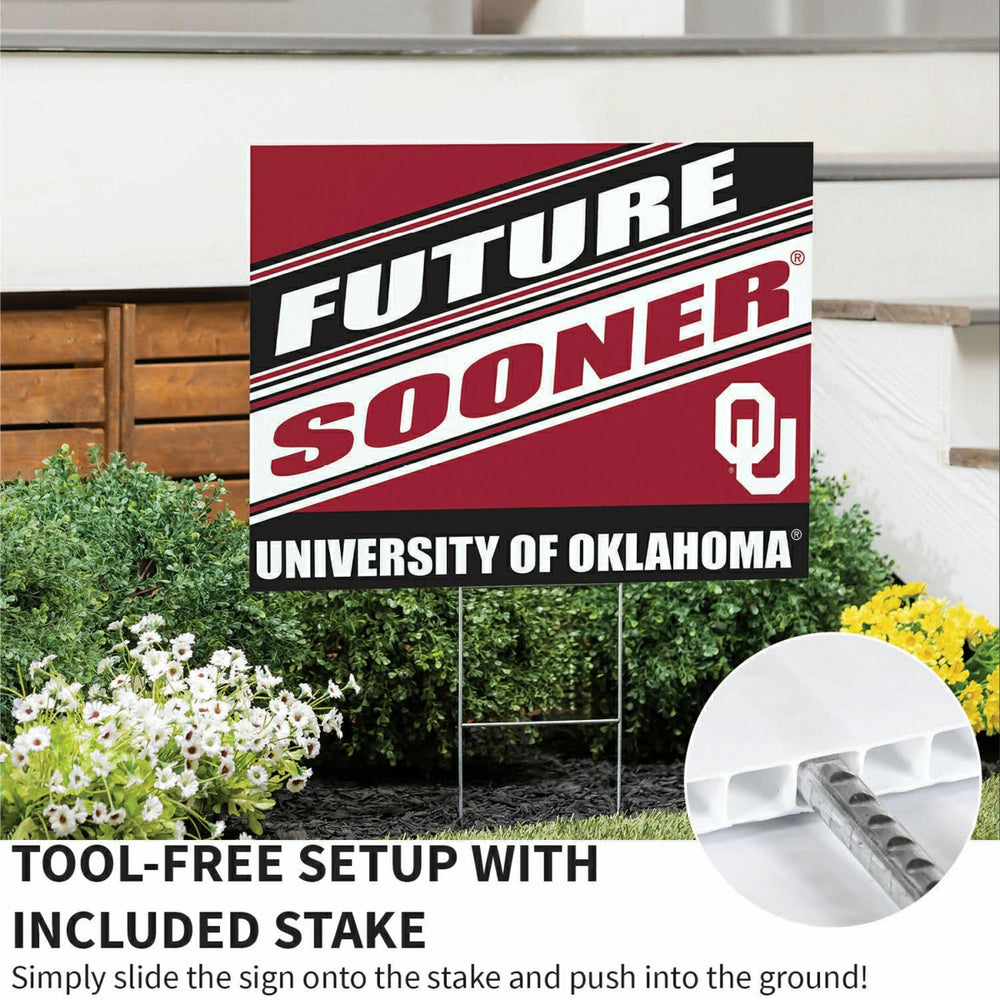 University of Oklahoma Coroplast Yard Sign, Future Student, Collegiate, Home