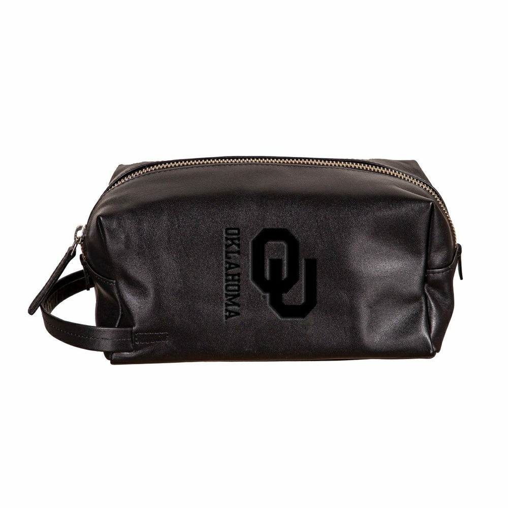 University of Oklahoma, Embossed Toiletry Bag, Black, Collegiate, Home