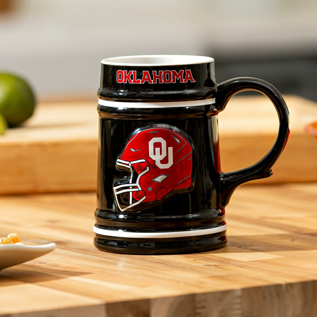 University of Oklahoma Ceramic Stein Cup, 24oz, Collegiate, Home