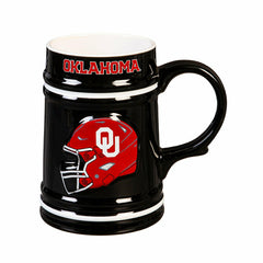 University of Oklahoma Ceramic Stein Cup, 24oz, Collegiate, Home