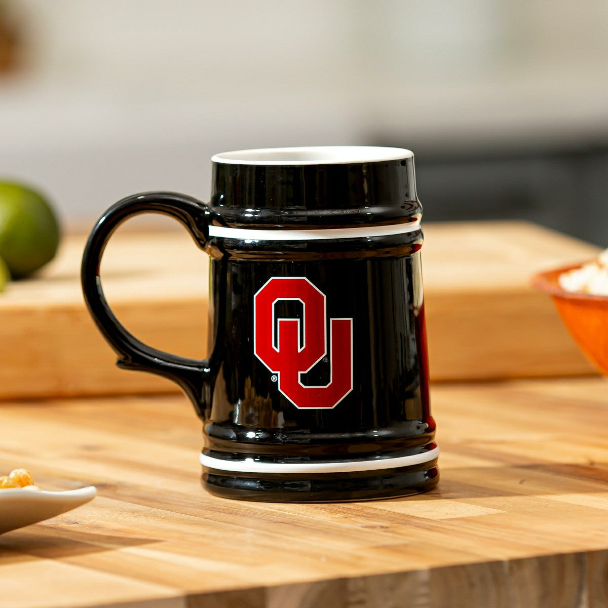 University of Oklahoma Ceramic Stein Cup, 24oz, Collegiate, Home