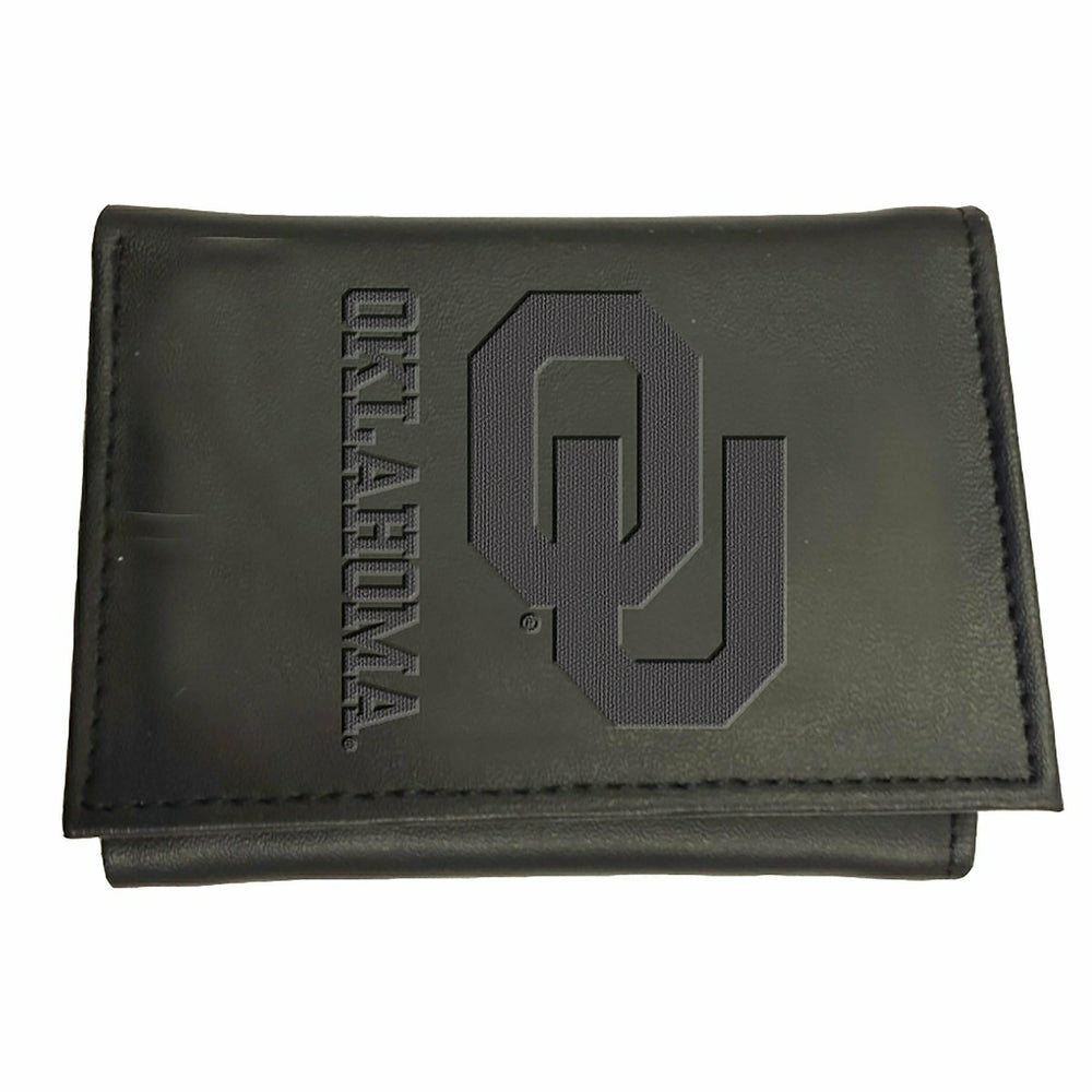 University of Oklahoma, Tri-Fold Wallet, Black, Collegiate, Home