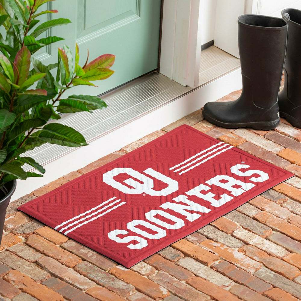 Embossed Mat, Cross Hatch, University of Oklahoma, Collegiate